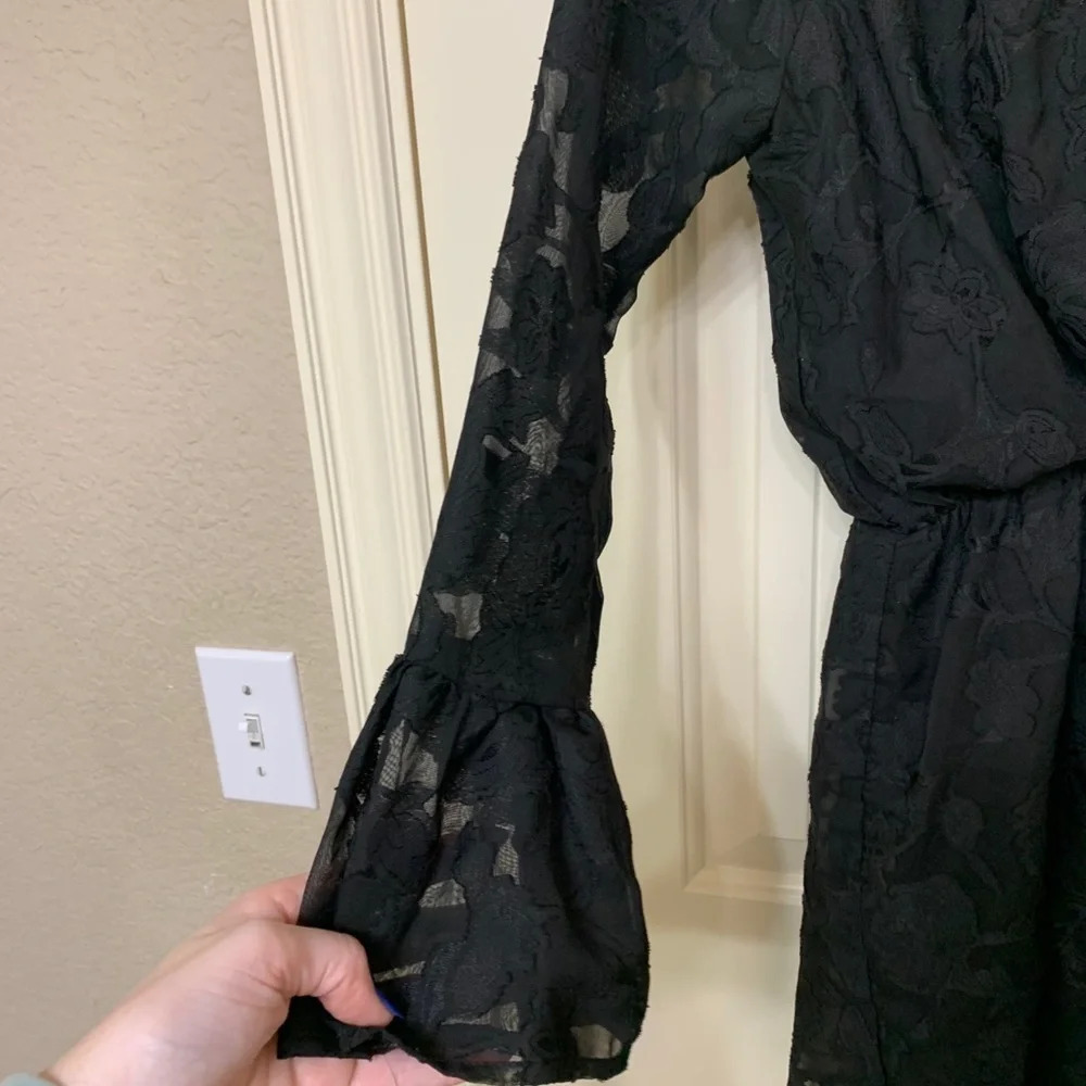 Miami Black Floral Romper - Picture 2 of 7